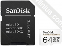 SanDisk High Endurance microSDXC SDSQQNR-064G-GN6IA 64GB + SD adapter