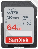 SanDisk Ultra SDXC Class 10 UHS-I 120MB/s 64GB