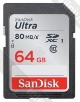 Sandisk Ultra SDXC Class 10 UHS-I 80MB/s 64GB