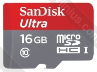 Sandisk Ultra microSDHC Class 10 UHS-I 80MB/s 16GB + SD adapter