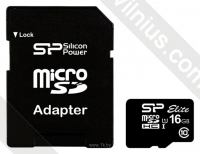 Silicon Power ELITE microSDHC 16GB UHS Class 1 Class 10 + SD adapter