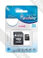 SmartBuy microSDHC Class 4 16GB + SD adapter