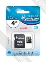 SmartBuy microSDHC Class 4 4GB + SD adapter