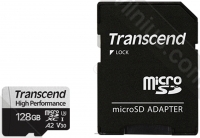 Transcend microSDXC 330S Class 10 U3 A1 V30 128GB + SD adapter