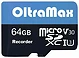 OltraMax Recorder microSDXC 64GB OM64GCSDXC10-U3-V30 ( )