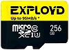 Exployd Premium Series microSDXC 256GB EX256GCSDXC10UHS-1-ELU3 W/A-AD