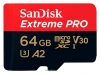 SanDisk Extreme Pro microSDXC Class 10 UHS Class 3 V30 A2 170MB/s 64GB + SD adapter