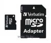 Verbatim microSDHC Class 10 32GB + SD adapter